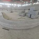 江门 芝麻白异形坐凳，自然面光面弧形加工