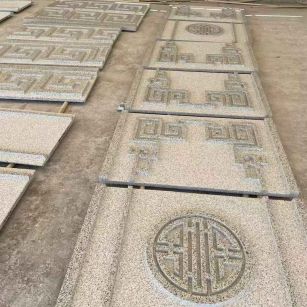 江门 白麻花岗岩外墙立面雕刻板