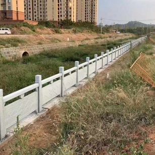 江门 白麻河道栏杆效果展示图