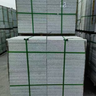 江门 芝麻白火烧，园林广场市政工程地铺石，1.8~5.0厚均有现货