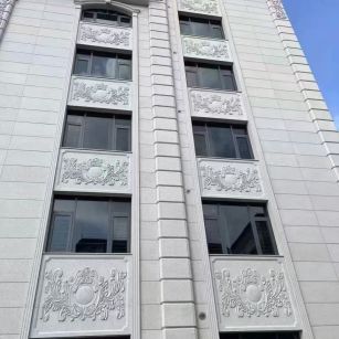 江门 白麻荔枝面花岗岩别墅外墙干挂