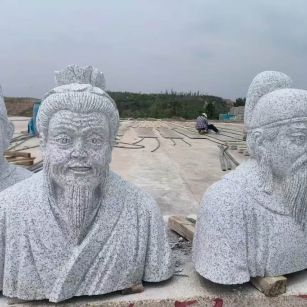 江门 白麻花岗岩石材人物立体雕刻