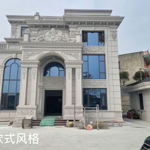 江门 白麻花岗岩别墅外墙干挂