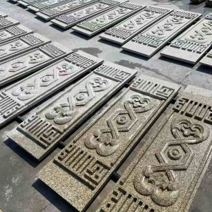 江门 黄金麻花岗岩外墙雕刻板