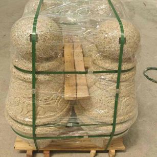 江门 黄金麻异形定制雕花——棒棒糖挡车柱