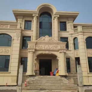 江门 黄金麻花岗岩别墅外墙干挂