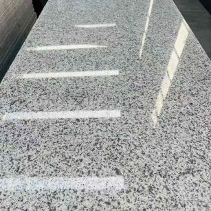 江门 白麻花岗岩光面毛板