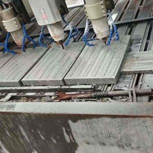 江门 芝麻白花岗岩荔枝面盲道雕刻