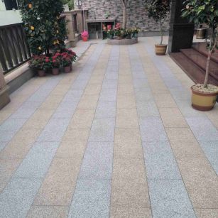 江门 黄金麻白麻荔枝面庭院铺装展示