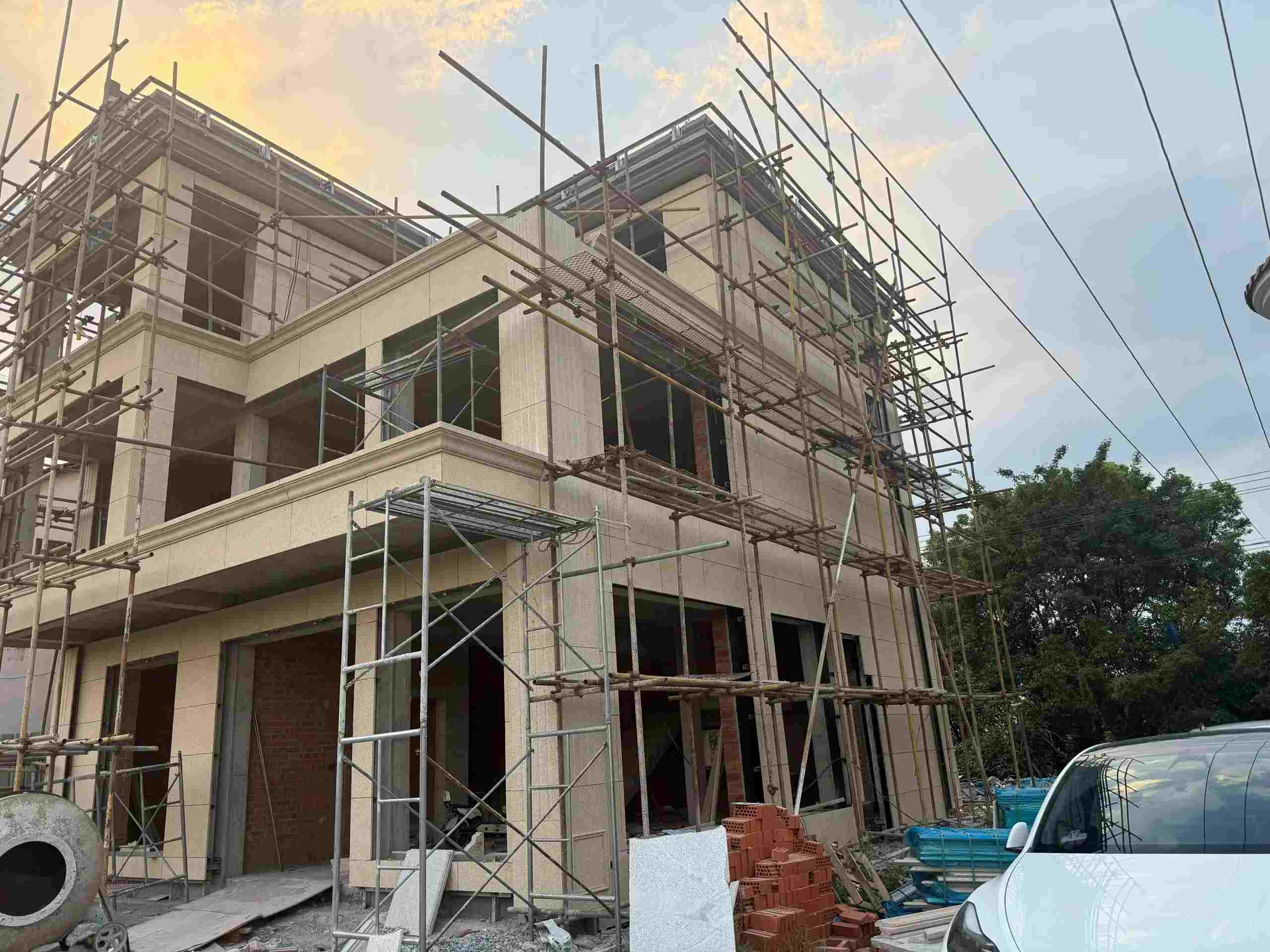 江门 黄金麻荔枝面花岗岩外墙干挂