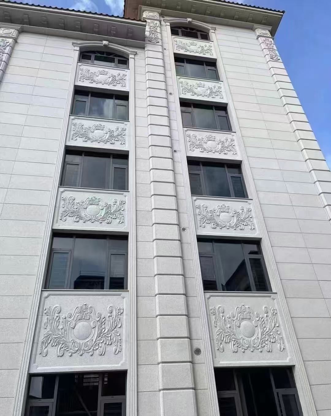 江门 白麻荔枝面花岗岩别墅外墙干挂