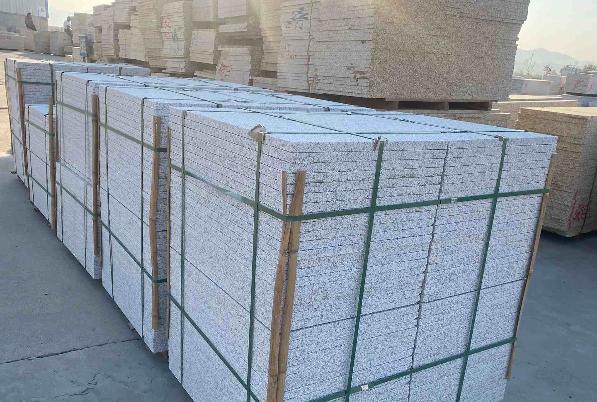 江门 白麻花岗岩荔枝面地铺石