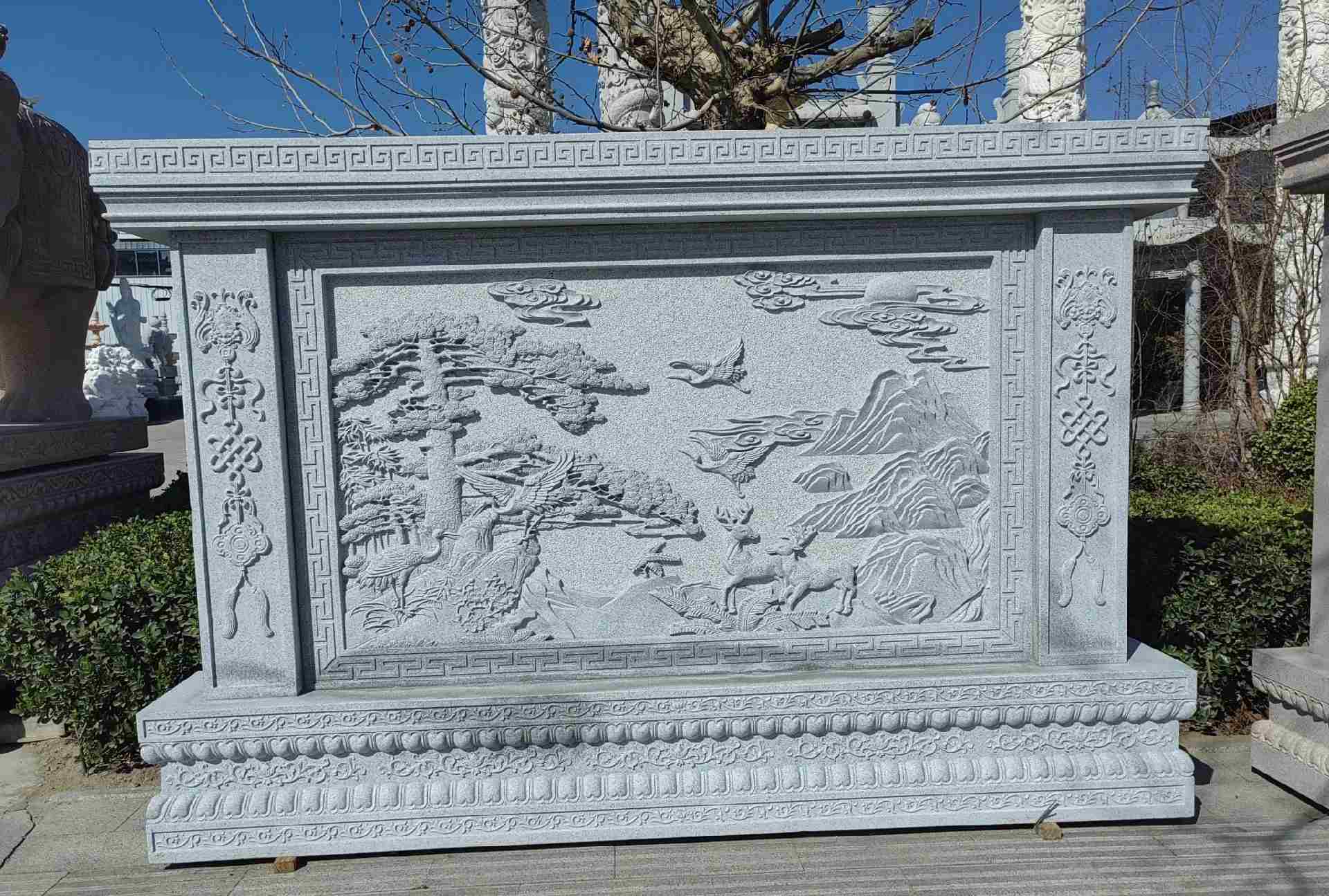 江门 芝麻白大型照壁，屏风，影壁