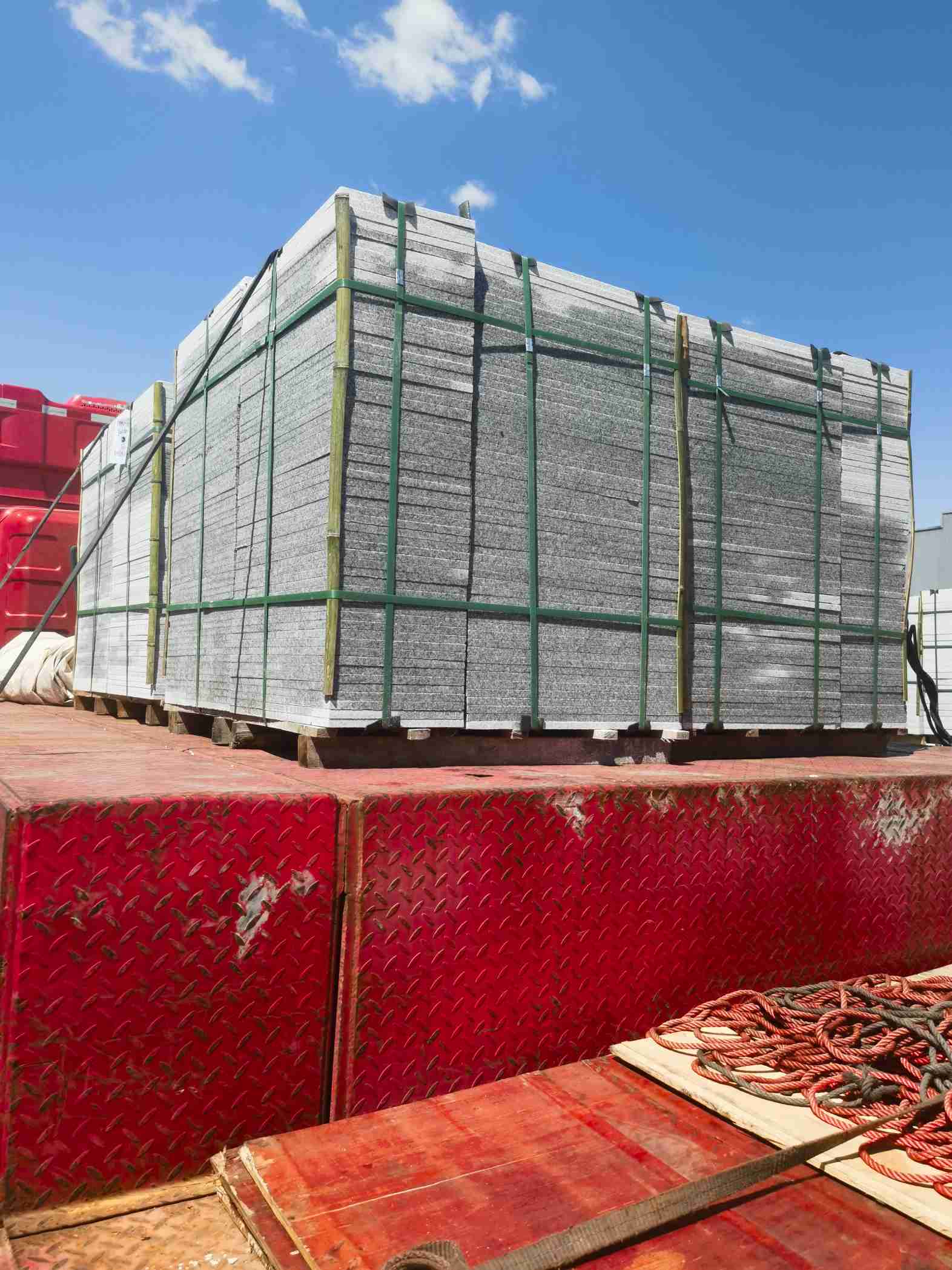 江门 芝麻白火烧规格板地铺石300*600/600*600