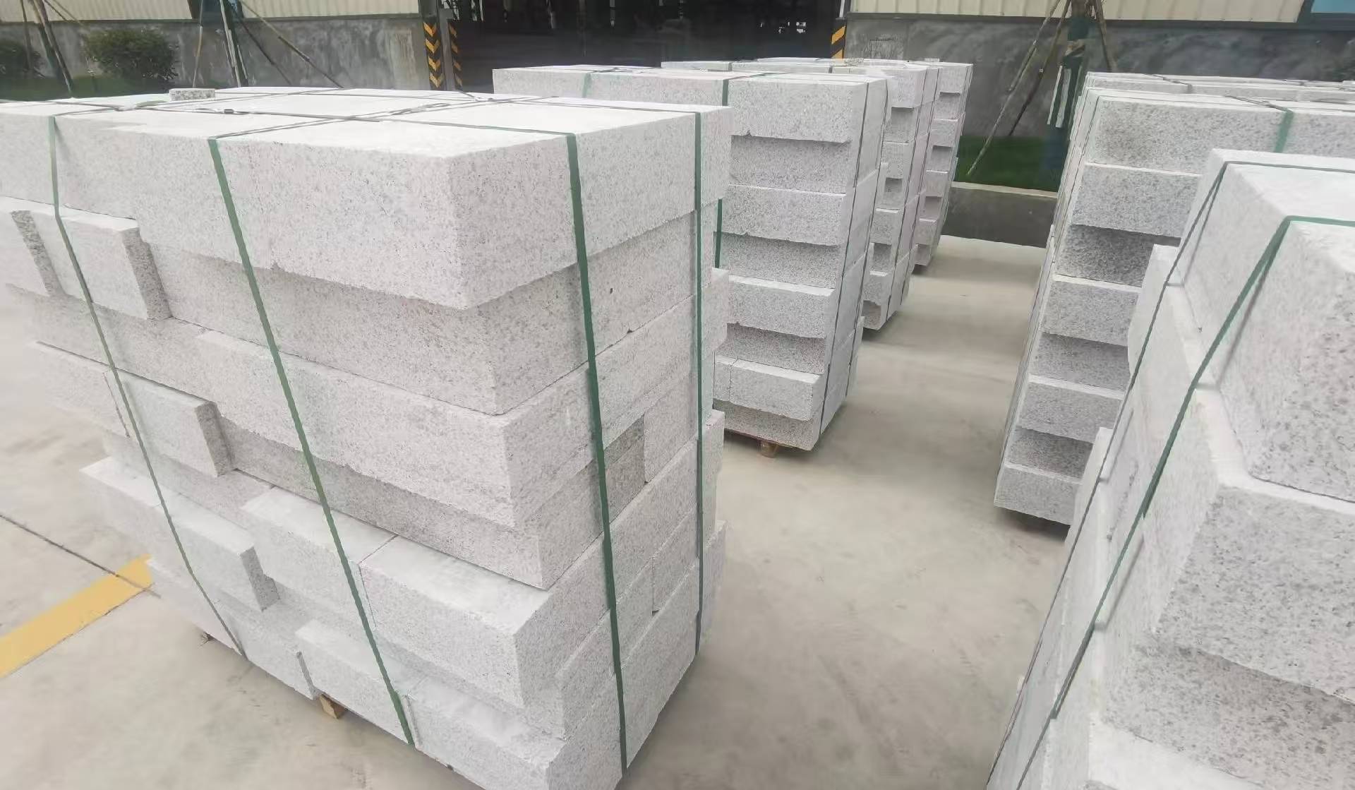 江门 白麻花岗岩路沿石，立缘石，平缘石，路牙石，道牙石，马路牙子等